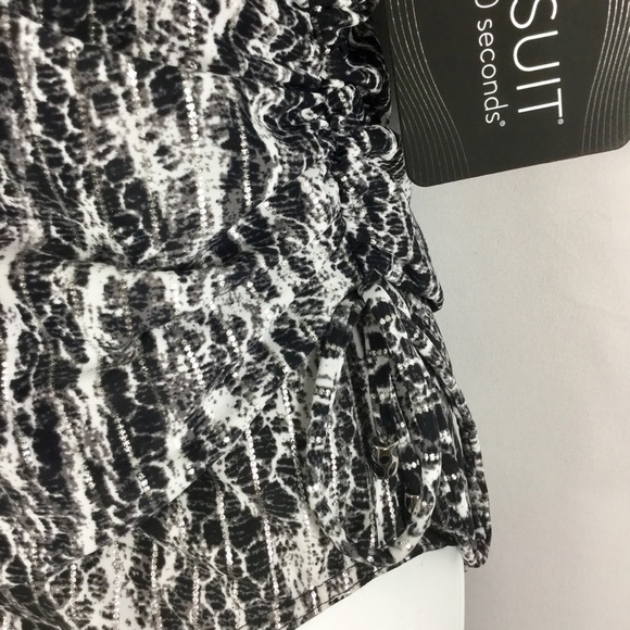 Miraclesuit Chevron Python Eclat One Piece Swimsuit Size 10 NWT - Picture 6 of 11